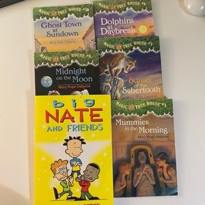 Magic Tree House Books 3, 7, 8, 9, 10 Big Nate and Friends Book